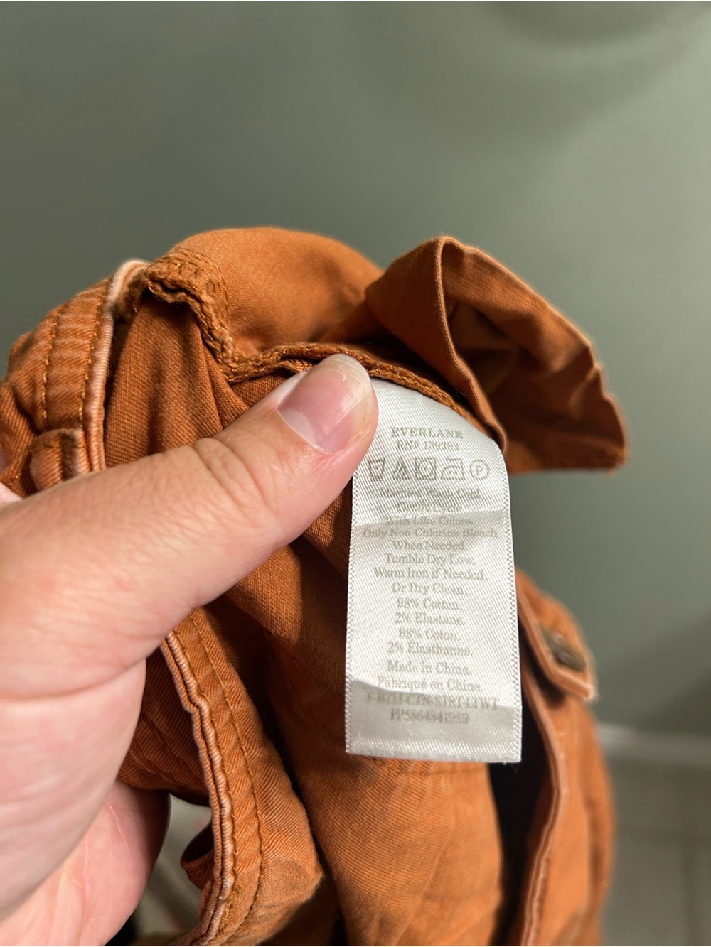 Everlane curved canvas pants mid rise - Picture 5 of 7